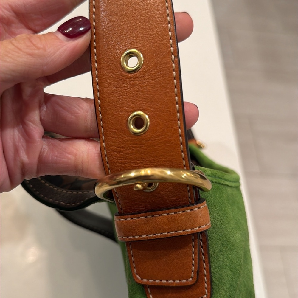 Coach Soho Green Suede Bag - Picture 7 of 9